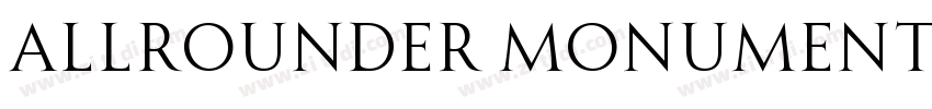 Allrounder Monument字体转换